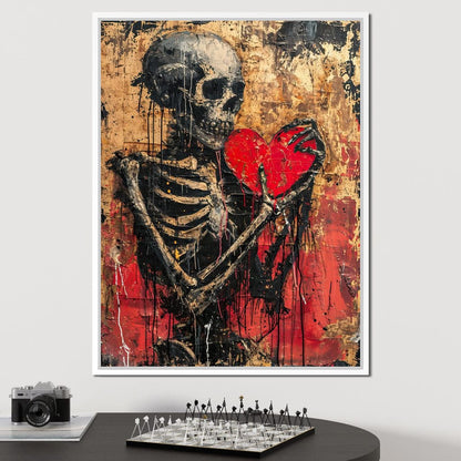 Romantic Skeleton 9 Canvas Wall Art