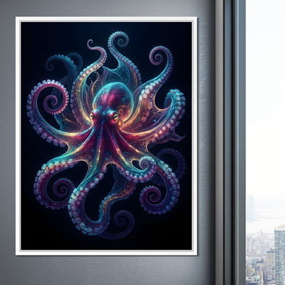 Radiant Rhythms of the Deep Sea Canvas Wall Art
