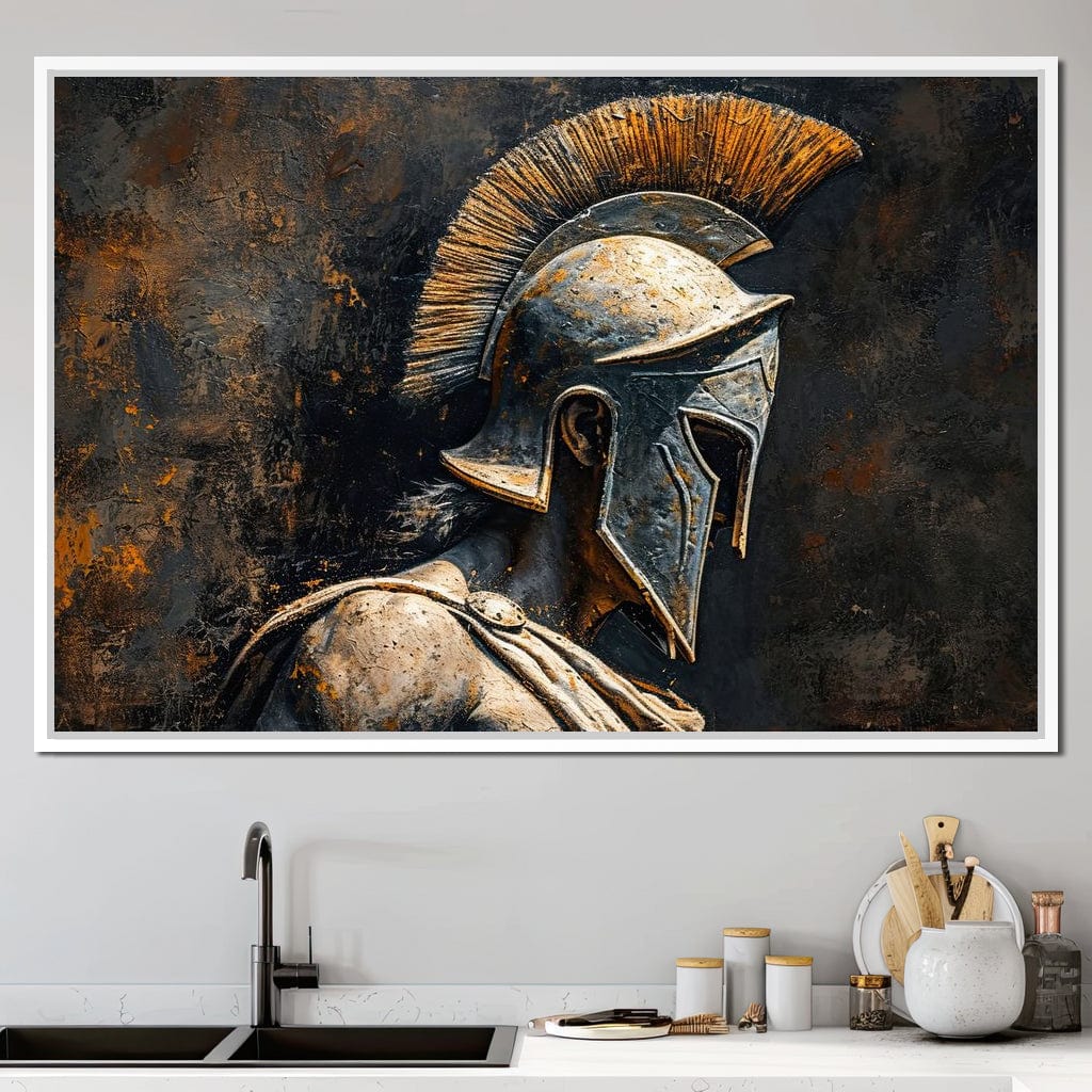 Athenian Warrior Canvas Wall Art