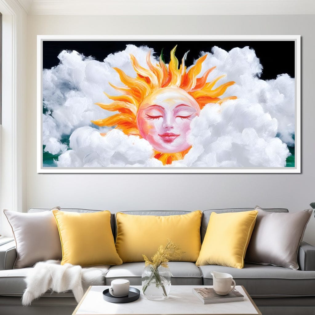 Radiant Dreams of Celestial Day Canvas Wall Art