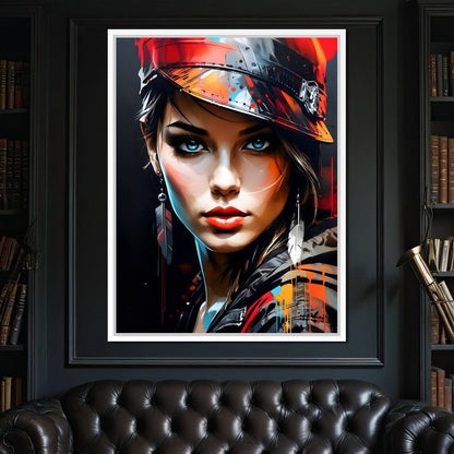 Female Portrait 254 Canvas Wall Art