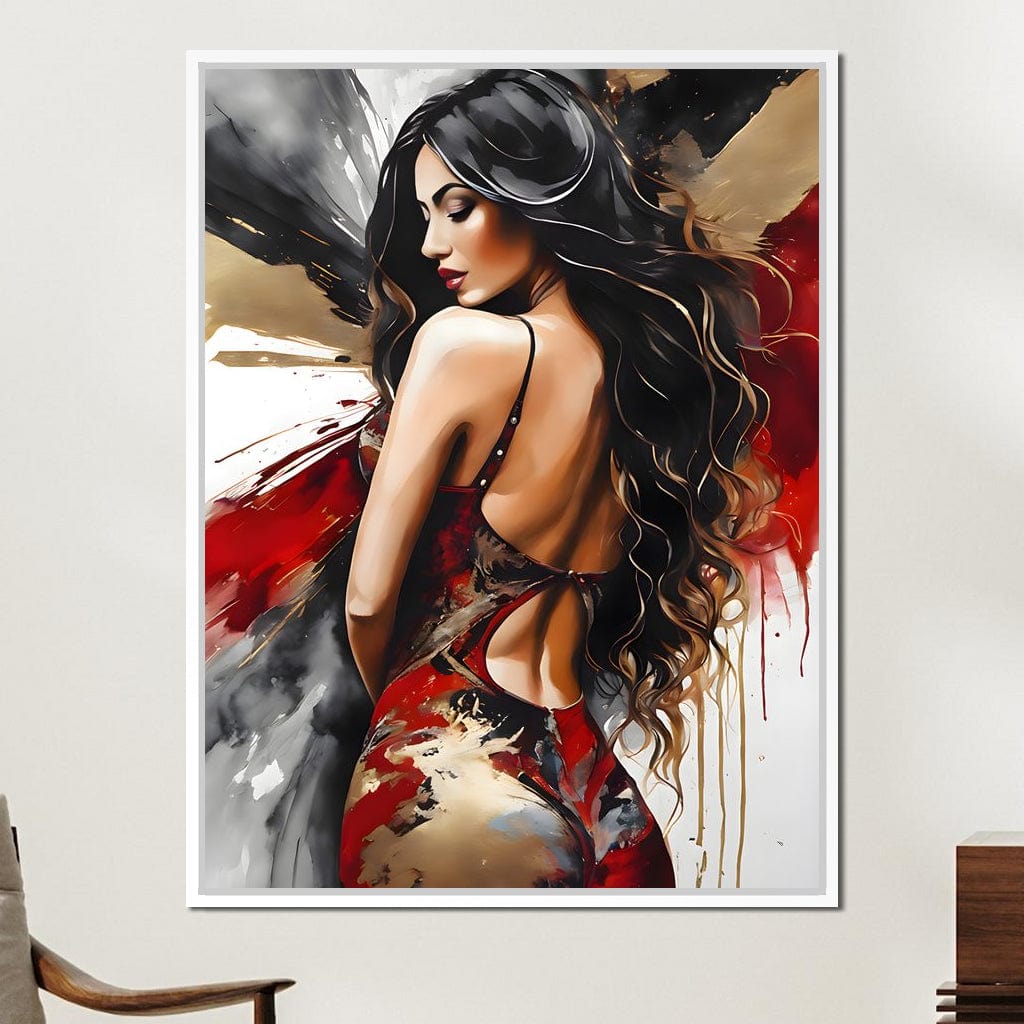 Female Portrait 163 Canvas Wall Art