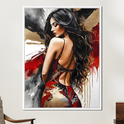Female Portrait 163 Canvas Wall Art