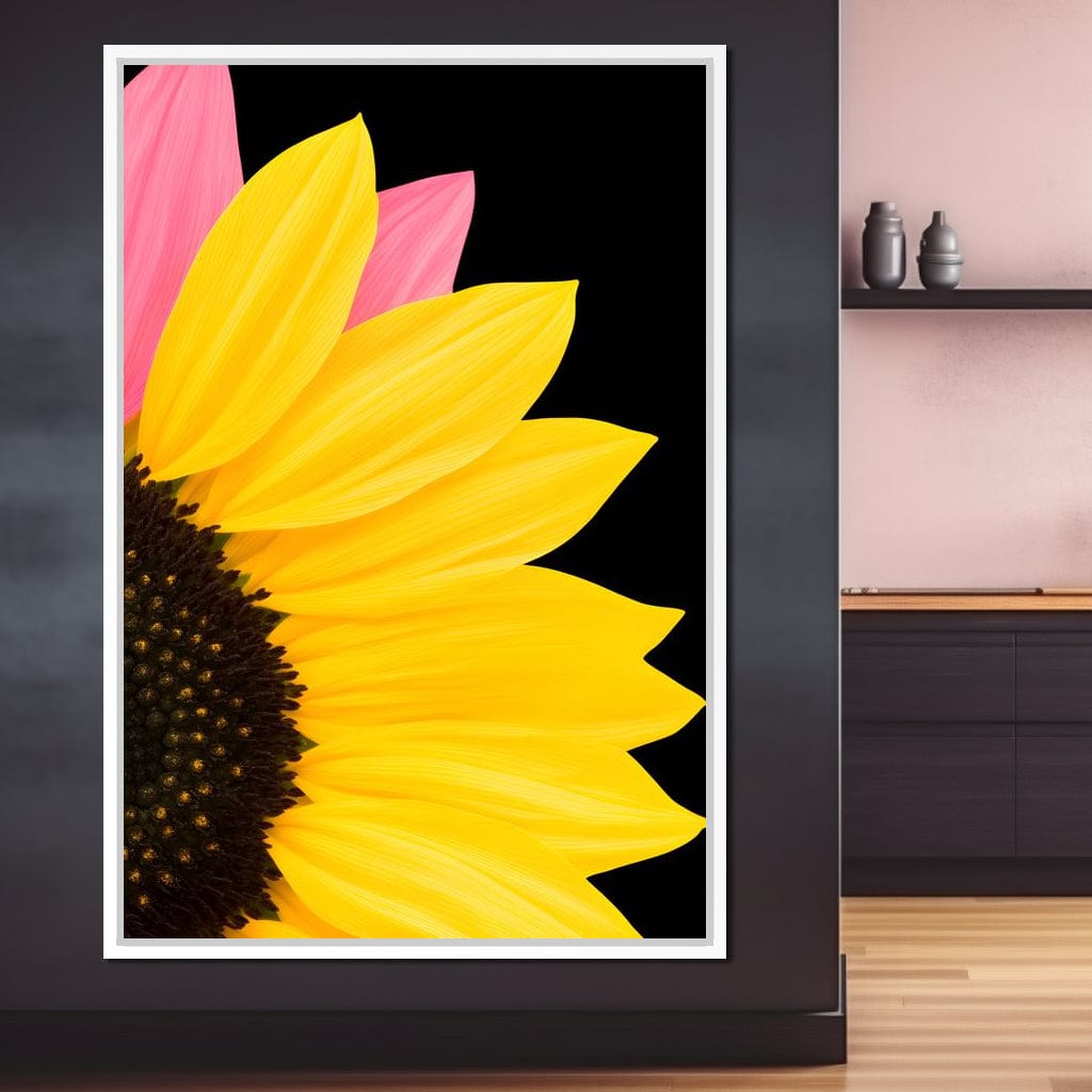 Yellow Sunlit Petals Canvas Wall Art