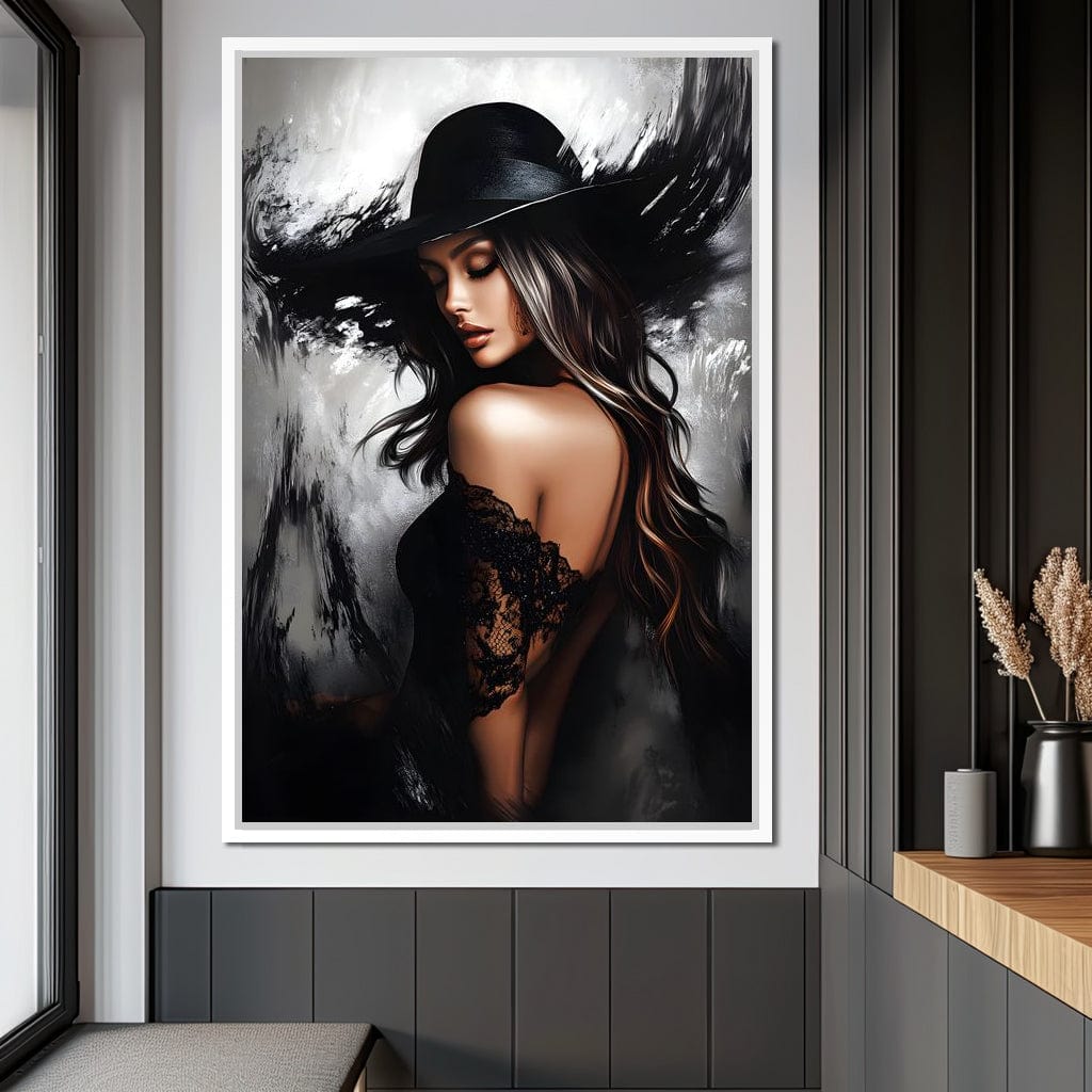 Noir Elegance Shadowscape Canvas Wall Art