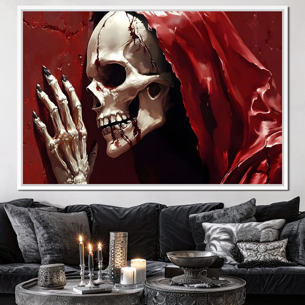 Skeletons Shroud of Silence Canvas Wall Art