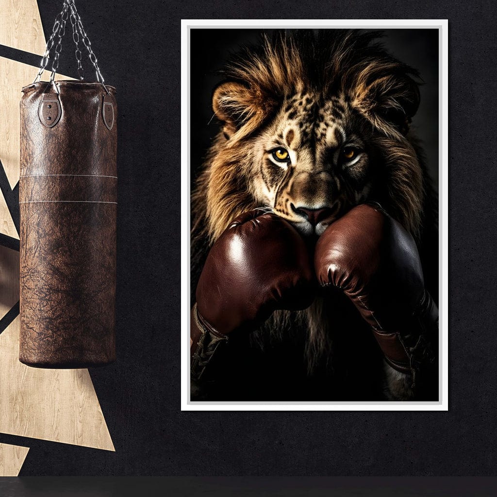 Lionheart Pugilist Canvas Wall Art