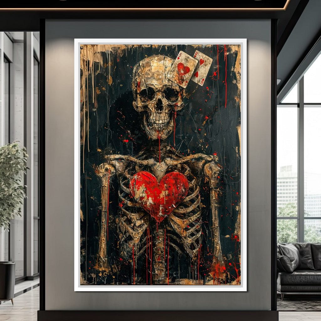 Romantic Skeleton 4 Canvas Wall Art