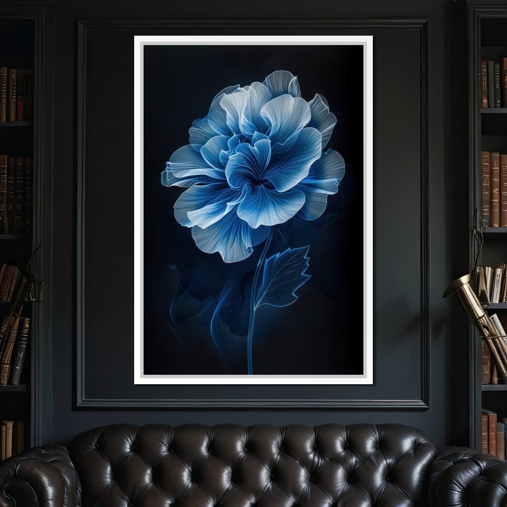 Blue Dream Blossom Canvas Wall Art