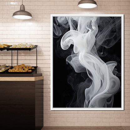 Airy Smoke Resin Canvas Wall Art