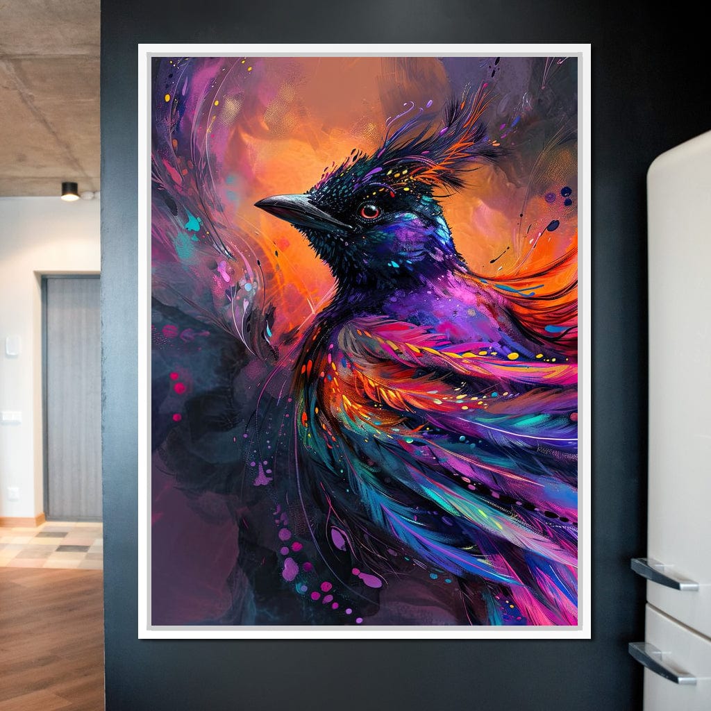 Vibrant Feathered Dreams Canvas Wall Art