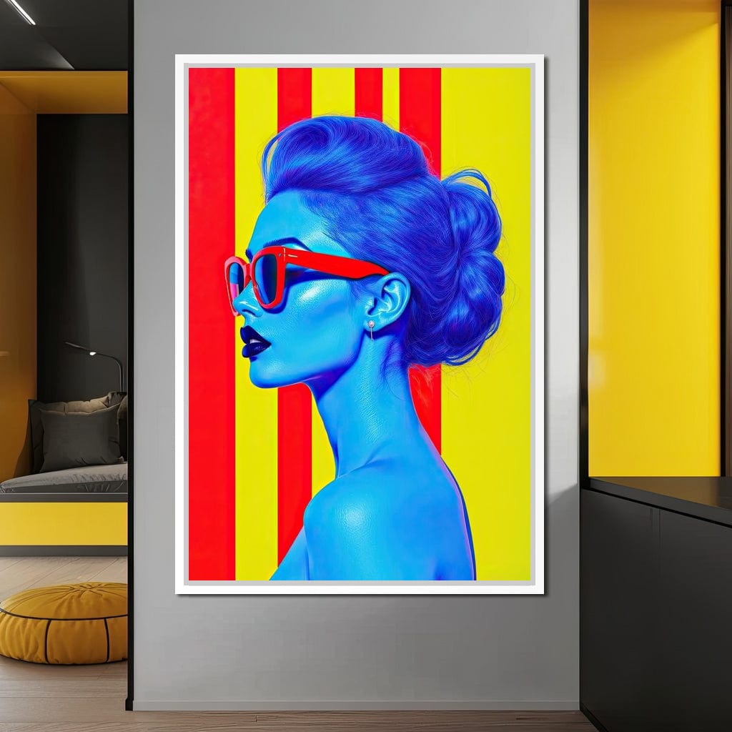 Ultrablue Diva Canvas Wall Art