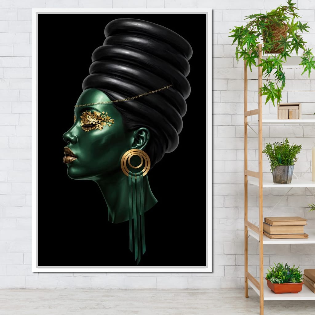Emerald Empress Canvas Wall Art