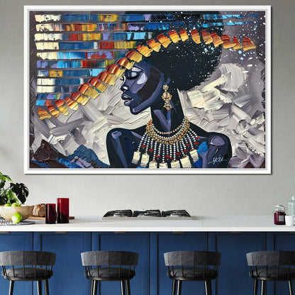 Starry Night Silhouette Canvas Wall Art