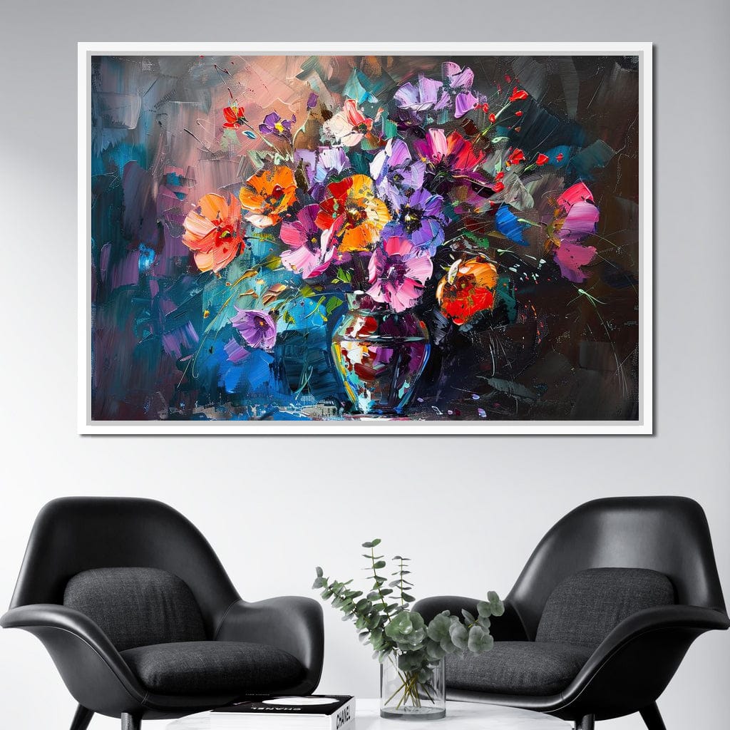 Bouquet of Vibrant Dreams Canvas Wall Art