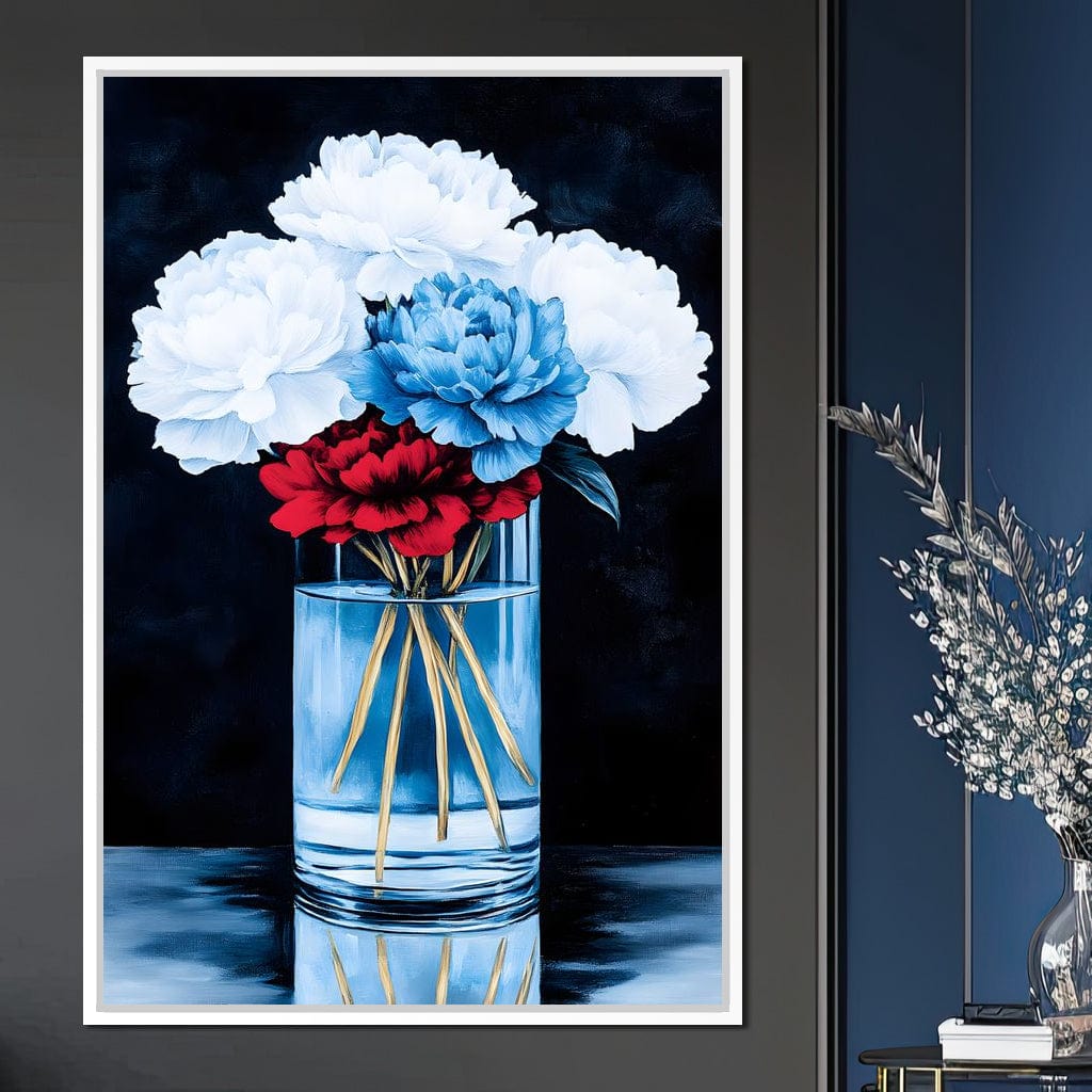 Heavenly Petal Symphony Canvas Wall Art