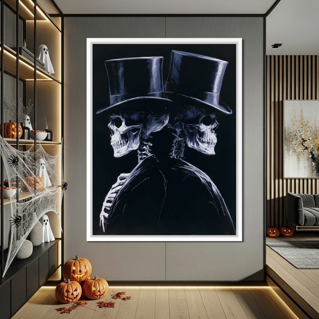 Gentlemen Waiting for the Final Curtain Canvas Wall Art