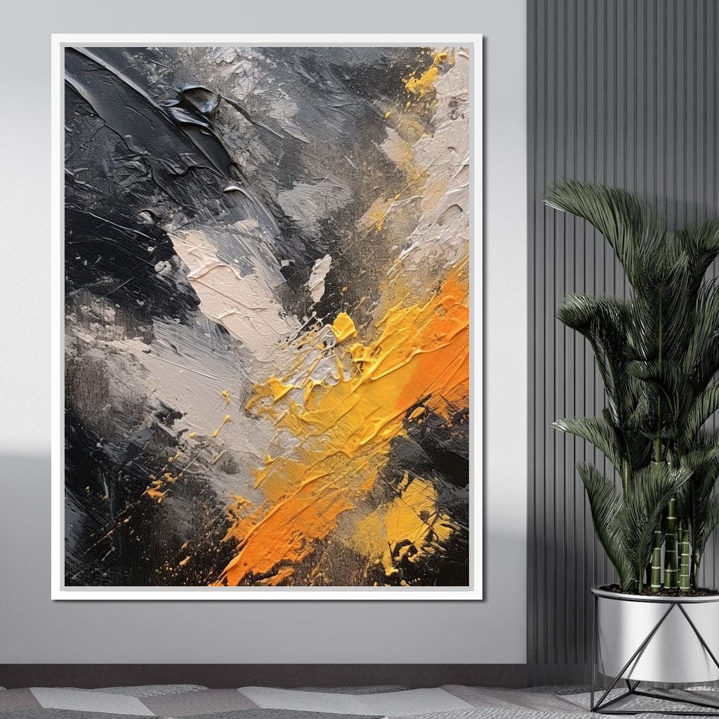 Abstract Onyx Radiance Canvas Wall Art