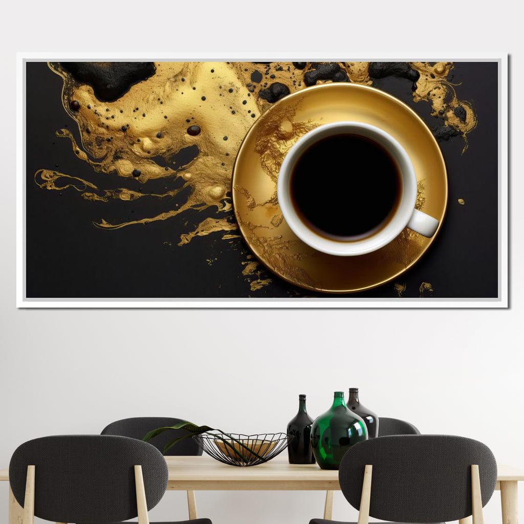 Majestic Coffee Cup Canvas Wall Art