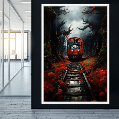 Monster Train Canvas Wall Art