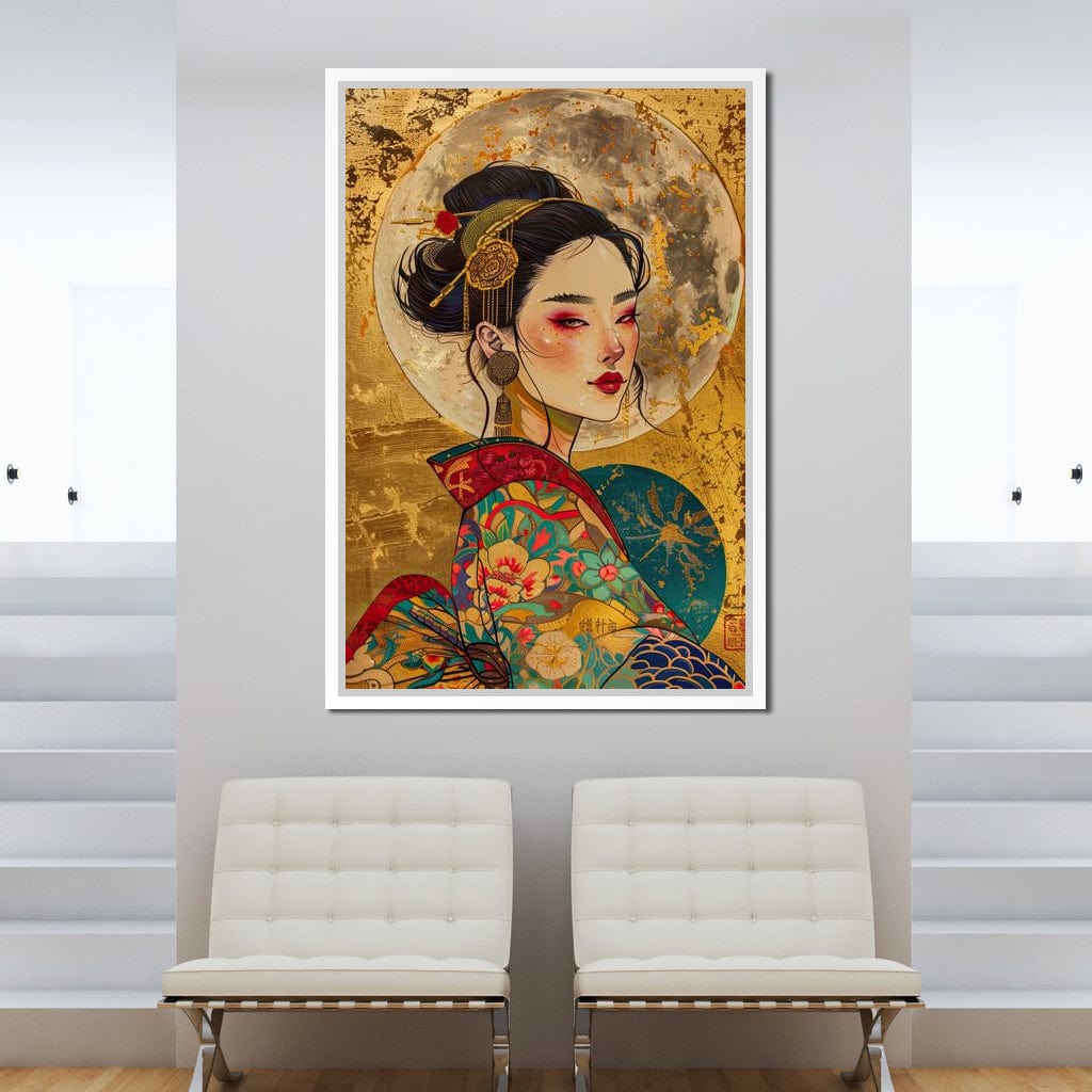 Celestial Empress Radiance Canvas Wall Art