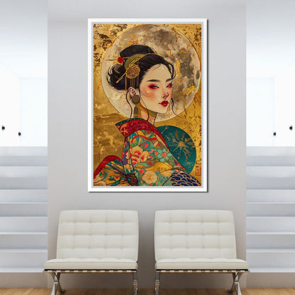 Celestial Empress Radiance Canvas Wall Art