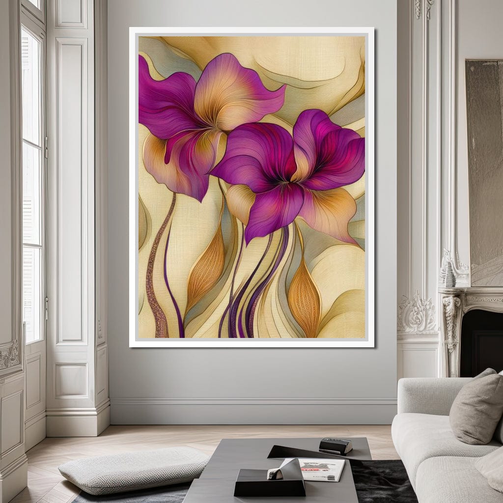 Velvet Blooms Canvas Wall Art