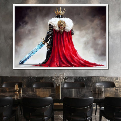 Majestic Regalia Warrior Canvas Wall Art