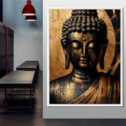 Buddha's Aura of Serenity Canvas Wall Art