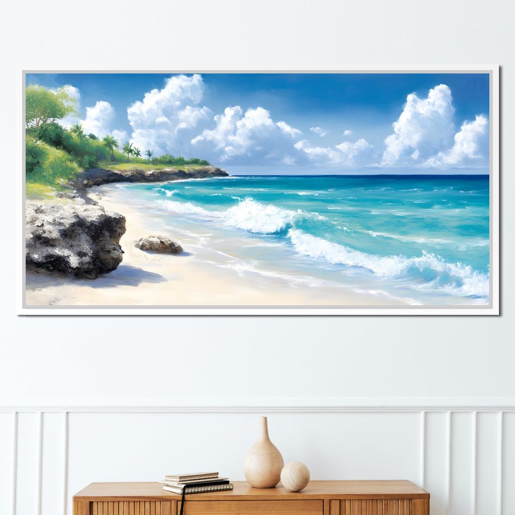 Tranquil Shores Escape Canvas Wall Art