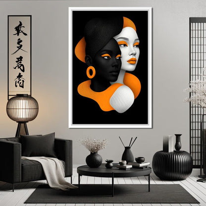 Faces of Balance Canvas Wall Art