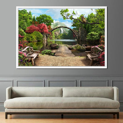 Stone Bridge Canvas Wall Art
