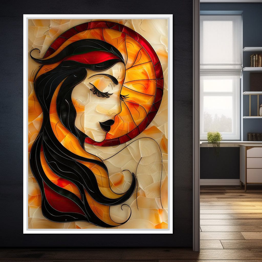 Autumnal Dream Portrait Canvas Wall Art