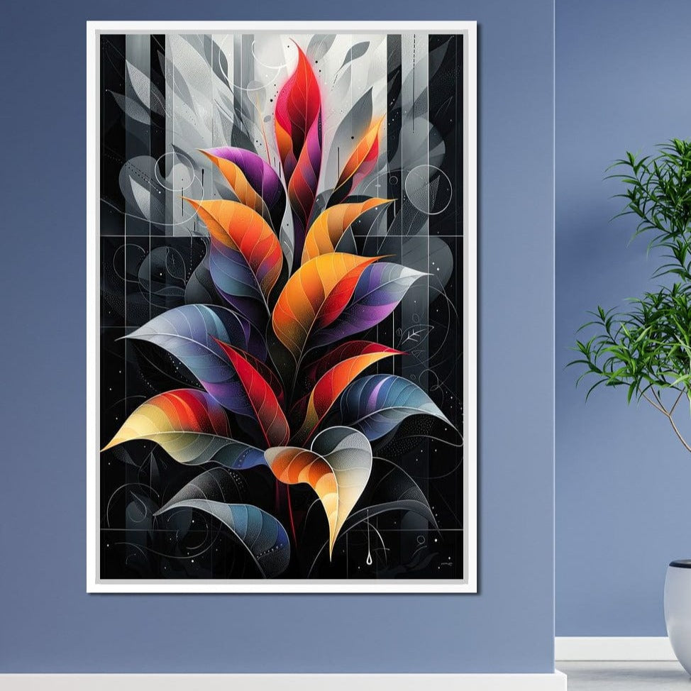 Spectrum Foliage Fusion Canvas Wall Art