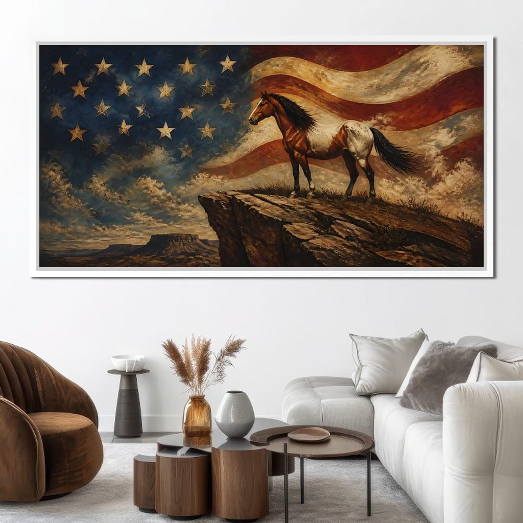 Gallant Spirit Of The Frontier Canvas Wall Art