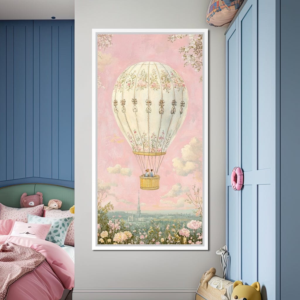 Whimsical Ballad of Airborne Dreams Canvas Wall Art