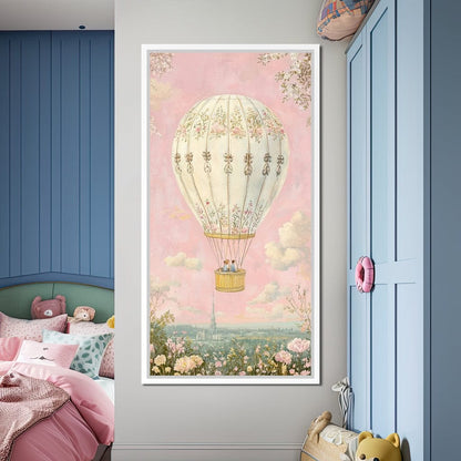 Whimsical Ballad of Airborne Dreams Canvas Wall Art