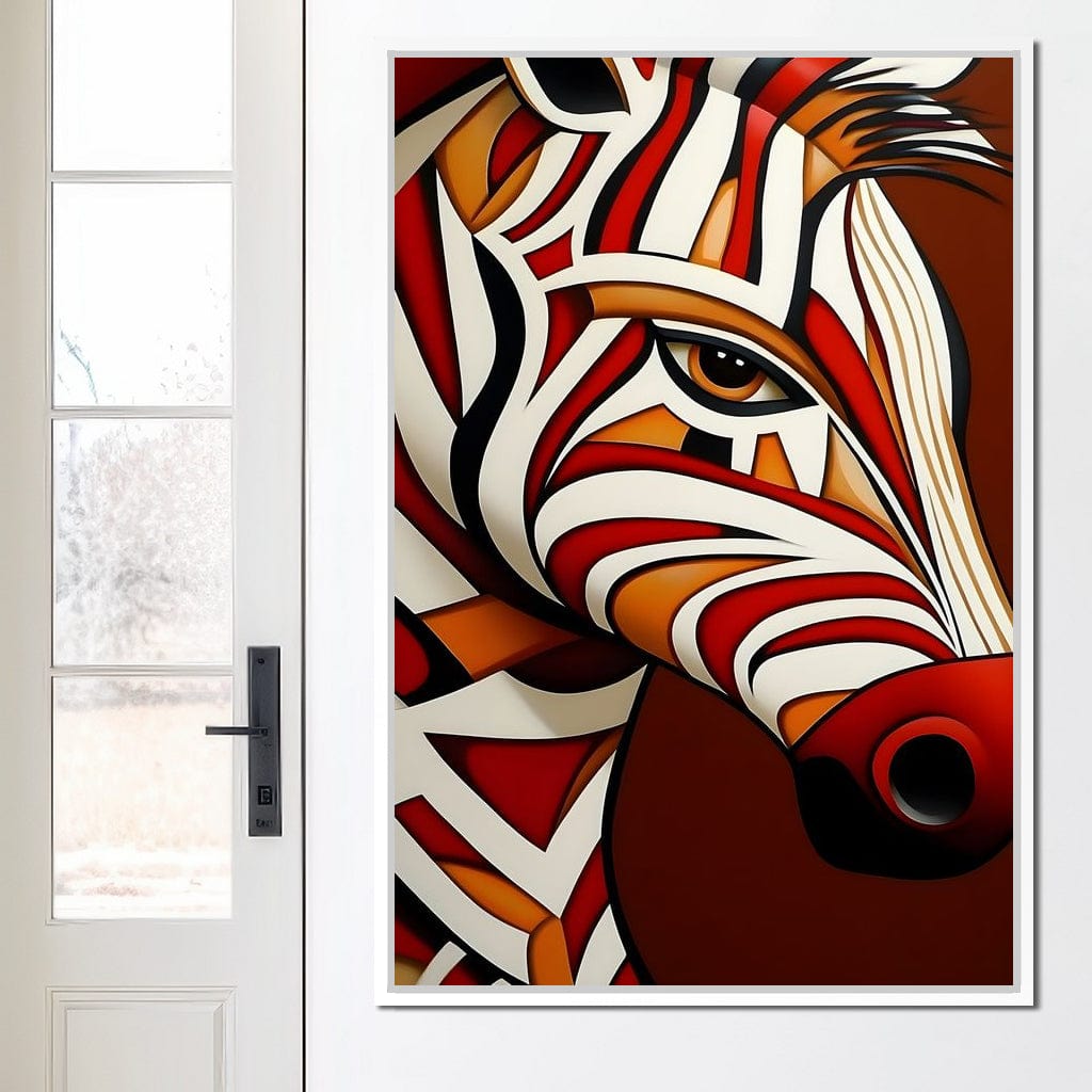 Stripes of the Savanna Melody Canvas Wall Art