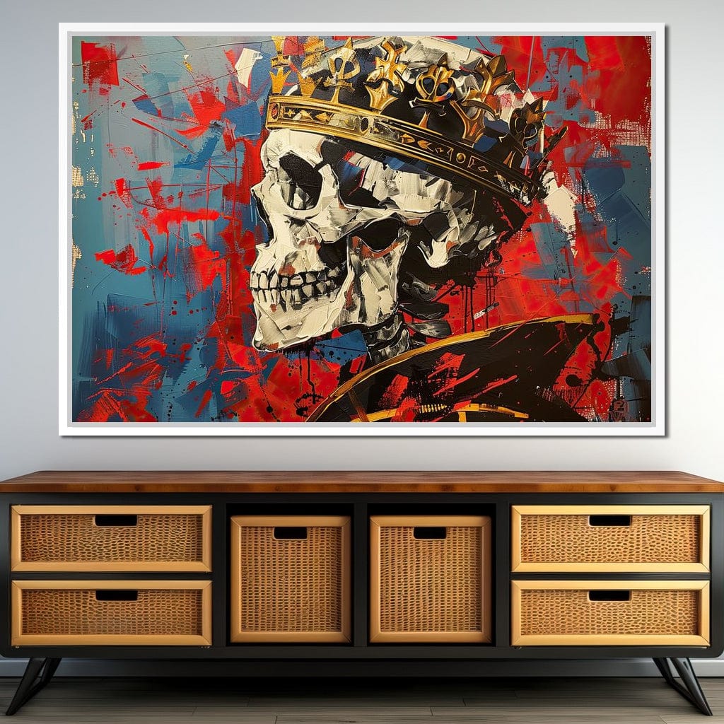 Revelation of Regal Skeletons Canvas Wall Art