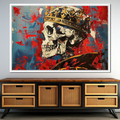 Revelation of Regal Skeletons Canvas Wall Art