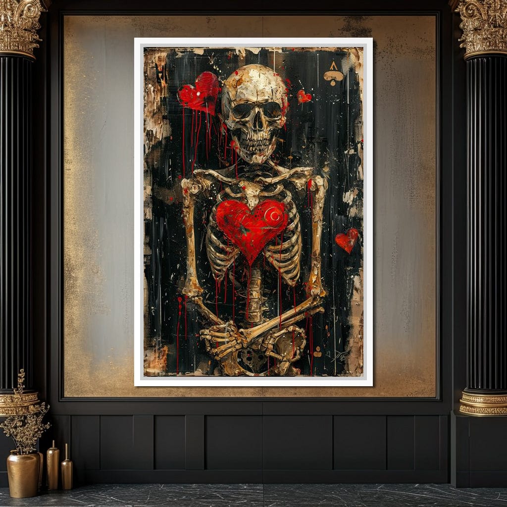 Romantic Skeleton 3 Canvas Wall Art