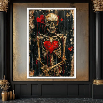 Romantic Skeleton 3 Canvas Wall Art