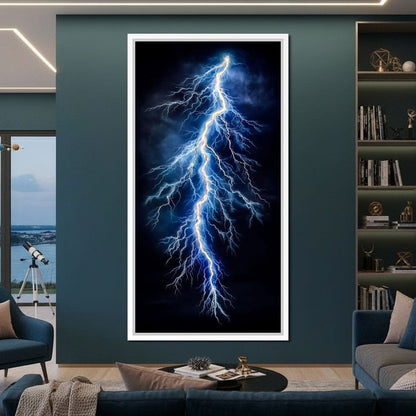 Lightning Storm Strike Canvas Wall Art