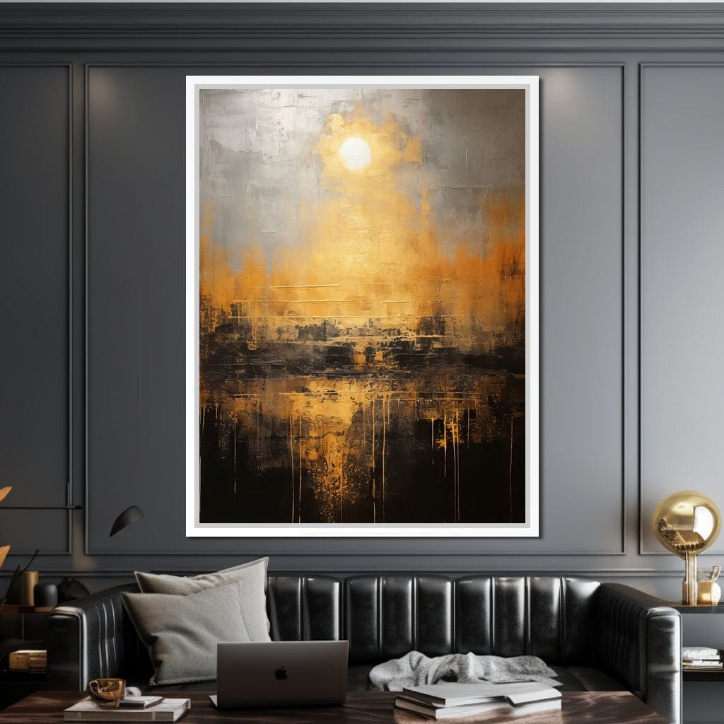 Romantic Golden Atmosphere Canvas Wall Art