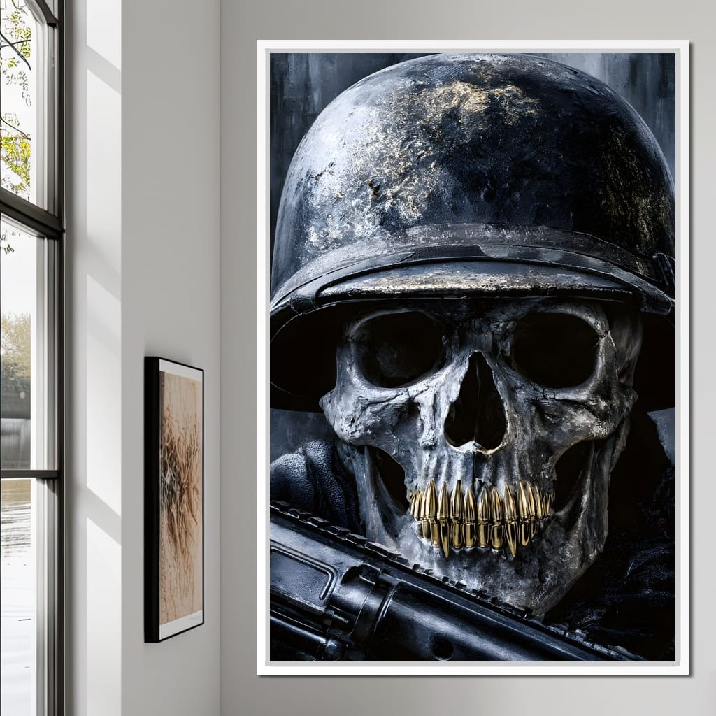 Final Soldier Resting Place Canvas Wall Art