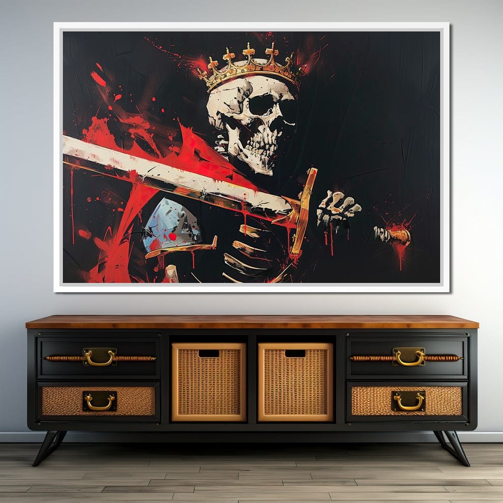 Majestic Shadows of Royal Descent Canvas Wall Art