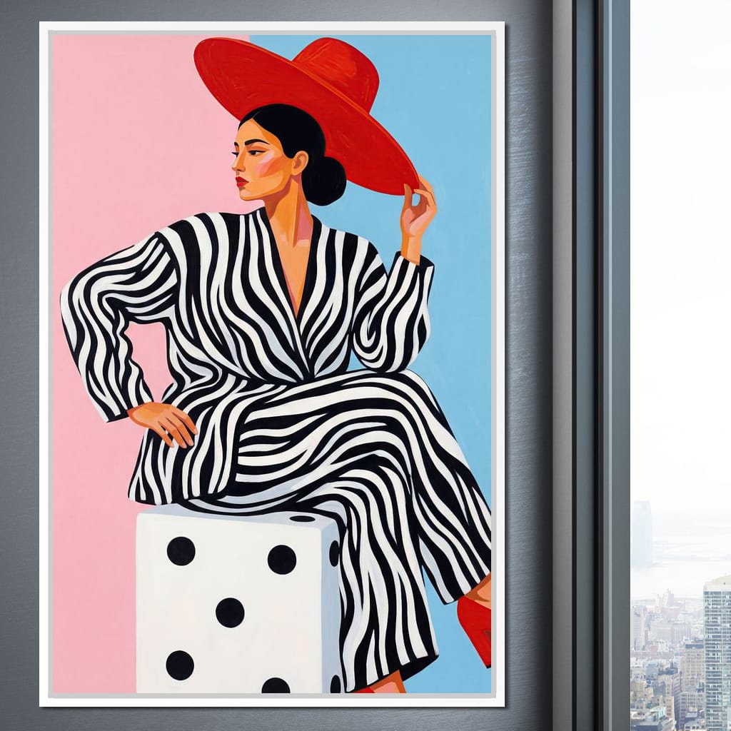 The Dice and the Diva Canvas Wall Art