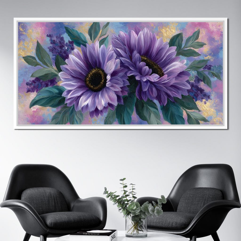 Lavender Blooms Radiance Canvas Wall Art