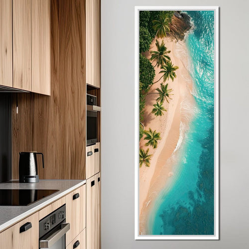 Peaceful Paradise Beach Canvas Wall Art