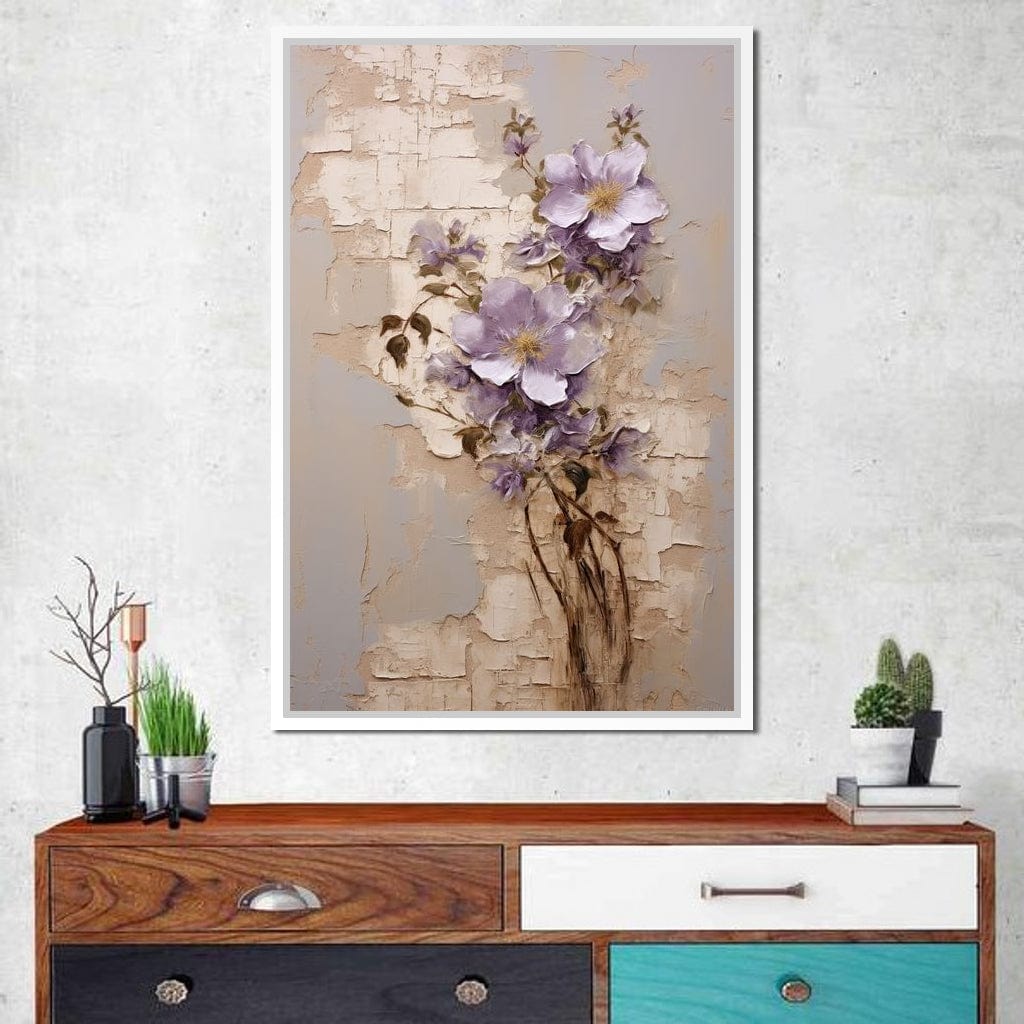 Blossoms Amidst Ruins Canvas Wall Art